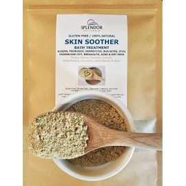 Skin Soother Gluten-Free Oatmeal Bath Treatment with Chamomile, Calendula and Aloe Vera for Eczema, Dry, Itchy, Irritated Skin. Use in Soap Making Supplies and Cosmetics