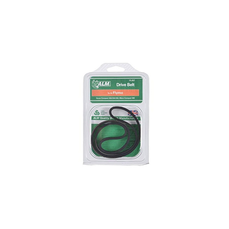 ALM Manufacturing FL267 Poly V-Belt to Suit Flymo, BlacK