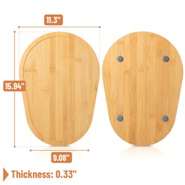 Bamboo Land- Bamboo Kitchen Aid Mixer Slider, Natural Brown Kitchen Aid Sliders for Countertop, Wooden Moving Tray Compatible with Kitchen aid 5-8Qt