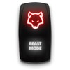 Beast Mode - Red/White - Laser Etched Toggle Switch 20A