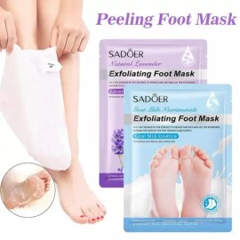 Please Check Product Description 1 쌍 엑스 폴리 에이 팅 피트 마스크 풋 필 양말 페디큐어 필링 데드 스킨 리무버 모이스춰 라이징 Double X Poly A-Ting Foot Mask Foot Peel Exfoliating Dead Skin Remover Moisturizing Rising [Lavender]