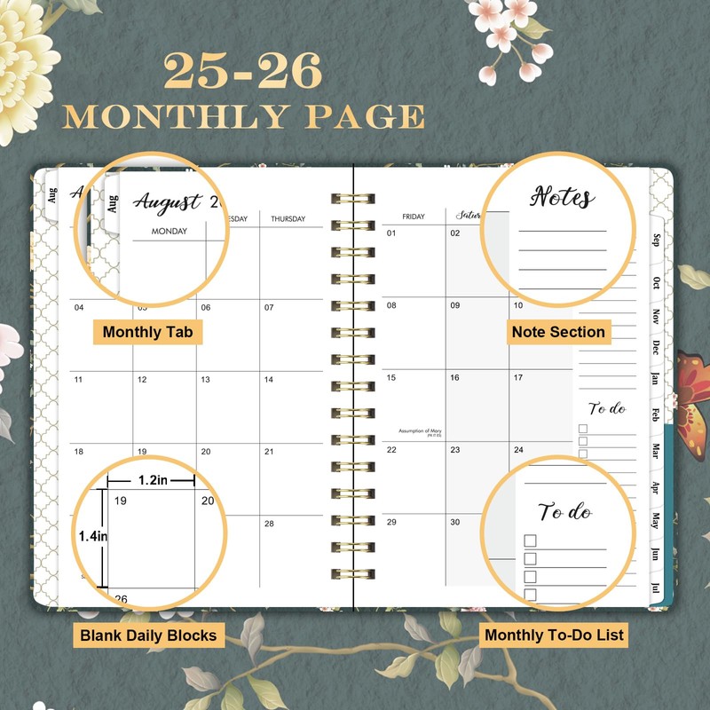 Academic Diary 2025-2026 - A5 Diary 2025-2026 Week to View,