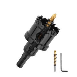1-3/4" (44mm) Tungsten Carbide Tip Hole Saw with Pilot Bit, Metal Drill Bit, Hole Cutter for Stainless Steel, Steel, Iron, Copper, Brass, Plastic