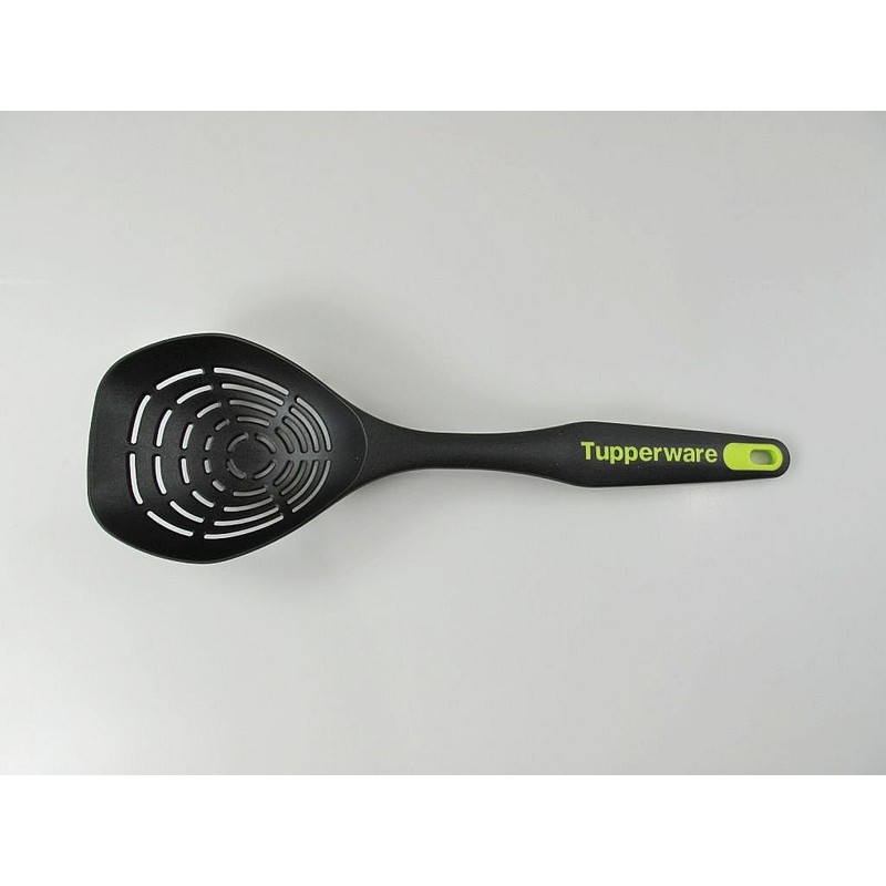 TUPPERWARE P 21076 Slotted Spoon Deep Black/Yellow