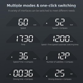 Roarrter G15 HUD Head-Up Display GPS Speeding Alarm Driving Speed Car Display Universal Parts