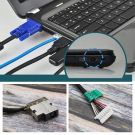Be In Your Mind DC Power Jack Dock Connector Flex Cable Replacement Compatible with HP Pavilion 15-AB Series DC Power Jack Cable Charging Port Plug 799749-F17 799749-S17 799749-Y17