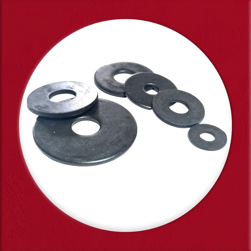 M3 x 12mm Black Penny Washers Stainless Steel Blackened Washer