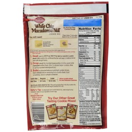 Betty Crocker White Chip Macadamia Cookie Mix, 14 Oz (3 Packs)
