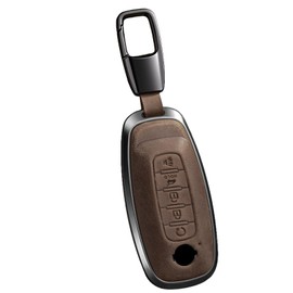 Key Fob Cover Compatible with 2023 2024 2025 Rogue Sentra Pathfinder X-Trail Protection Key Case(C5-Brown)
