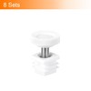 QUARKZMAN Furniture Leveling Feet, 8 Sets 20x20mm - Square Adjustable