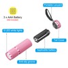 PATIKIL 9 LED Glow in Dark Flashlights, Mini Aluminum Flashlight