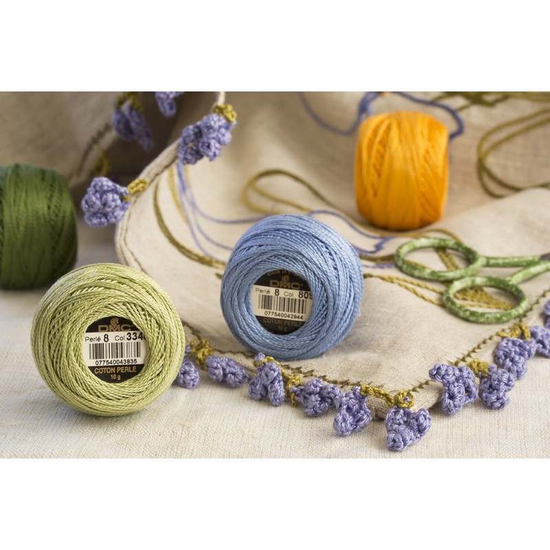 DMC 116 12-B5200 Pearl Cotton Thread Balls, Snow White, Size