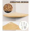 Gugxiom Corner Wall Shelf, Wooden Floating Corner Shelf, Wall Shelf,