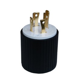 L14-30P Male Plug 30 Amp 125/250V 3 Pole 4 Wire Grounding Generator Twist Lock Male Plug Replacement NEMA L14-30P (L14-30P Male Plug)