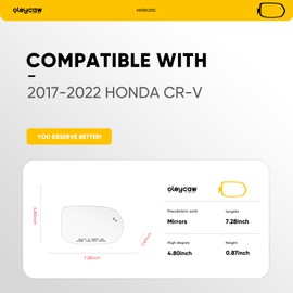 BSD Compatible with Honda CRV Passenger Side Mirror, 2017 2018 2019 2020 2021 2022 - Replacement for CR-V Right Side Mirrors, Blind Spot, Heated