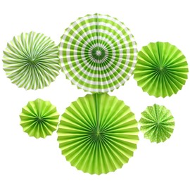 [Zixui] Green Easy to Use Multipurpose Paper Fan for Parties, Weddings, Celebrations, Halloween, Festivals, Events, Home Parties, Everyday Use