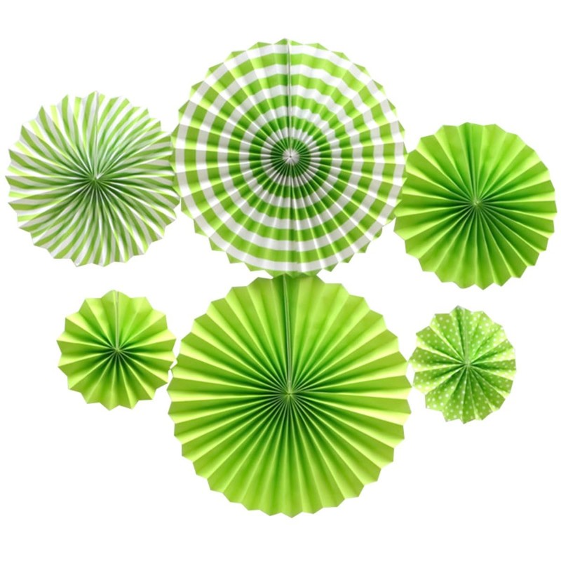 [Zixui] Green Easy to Use Multipurpose Paper Fan for Parties,