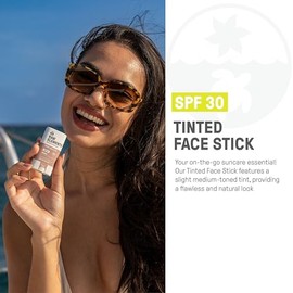Raw Elements Raw Element Protector Solar Con Tinte Facial Ultra Hidratante, Spf 30+, Crema Facial Mineral No Tóxica, Óxido De Zinc No Nano, Apto Para 