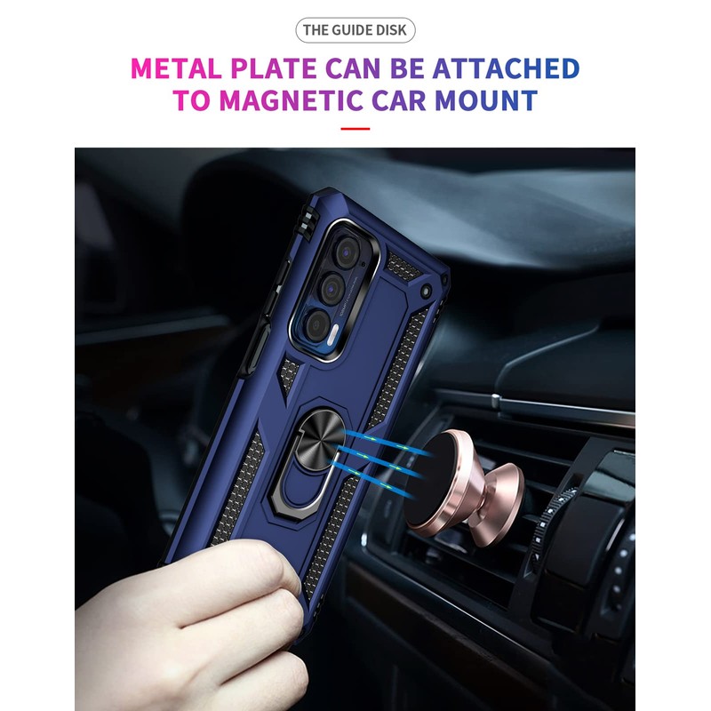 SKTGSLAMY for Moto Edge 2021 Case,with Screen Protector,[Military Grade] 16ft