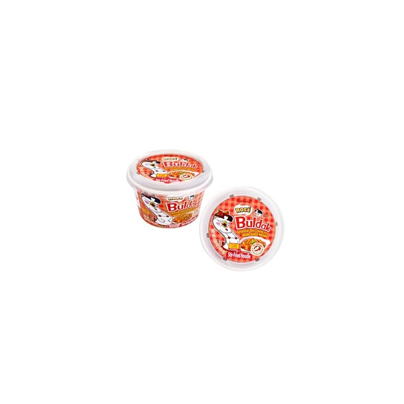 Generic Spicy Buldak Rose Wide Flat Glass Noodle Bowl(169.4g) +