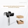 CSOOM 3PCS CNC Spoilboard Surfacing Router bit, 1/2'' Shank,1/2'' Cut
