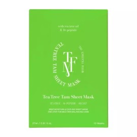 Tea Tree Tamtam Sheet 타포미 티트리 탐 시트 유수분 밸런스 마스크 마스크팩 10매 TAPOMI Tea Tree Taming Sheet Oil Control Balance Mask Pack 10 Sheets