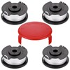 Zocipro Pack of 4 Nylon Replacement Thread Spools, Grass Trimmer