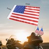 United States Motorcycle Bunting US Flag 9'' x 6'' -