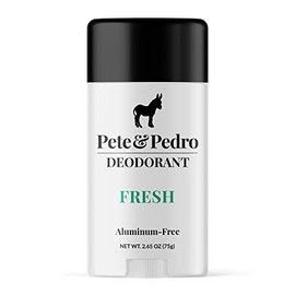 Pete & Pedro Desodorante Fresco | Desodorante Natural, Libre de Aluminio - Aroma de Eucalipto y Menta Verde para Hombres y Mujeres | Control de Olor, Protección Contra El Sudor | Sin Parabenos, Vegano