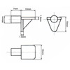 SKIR'CO (Pack of 200) Shelf Support Brackets 5mm Plastic Shelf