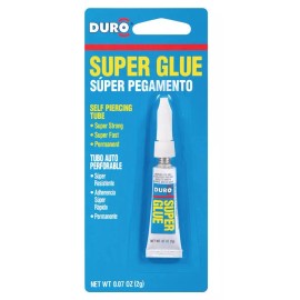 DURO NEW! LOT of (3) DURO SUPER GLUE TUBES, 2g, 1347937