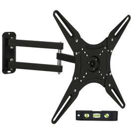 Mount-It! Full Motion TV Wall Mount With Articulating Arm | Tilt, Swivel, and Rotation Motion Mount | Flat Screen Bracket for 23-55” | VESA Compatible up to 400x400 | 66 lbs Capacity