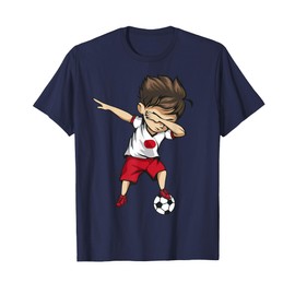 Dabbing Soccer Boy Japan - Japanese Football Soccer T-Shirt