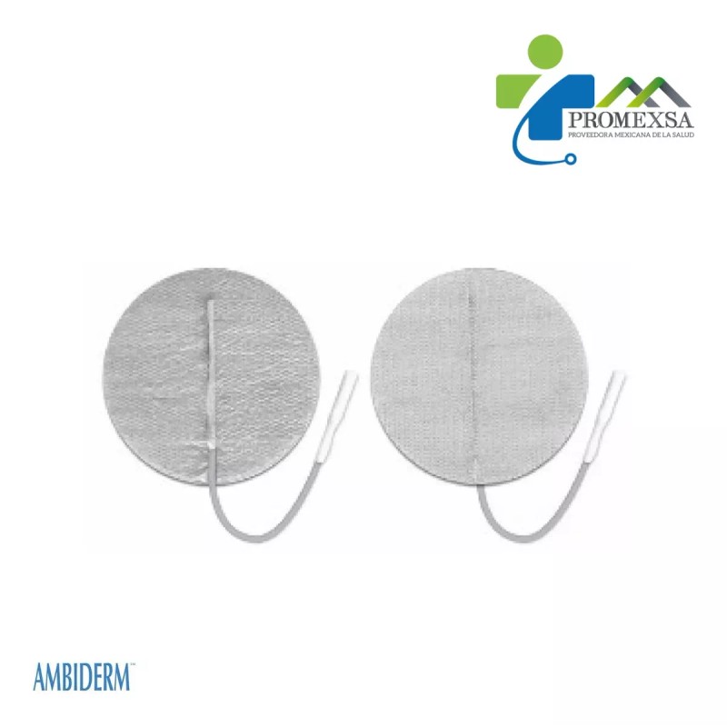 Ambiderm Electrodo Redondo Monitoreo Cardiaco Ecg T715 50pz