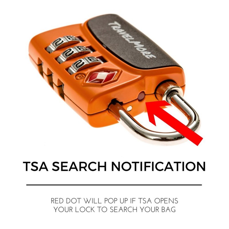 Open Alert, orange, Combination lock