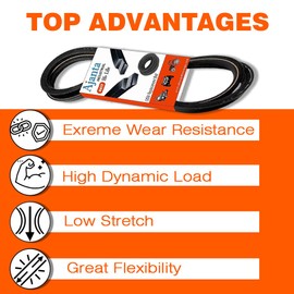 Ajanta OEM Replacement Belt (5/8x114) 47846 Compatible with Craftsman 48624837, 48624838, 486248381, 486248391, 486248392, 48624853 and 486248531 snowblower