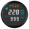 ELING Waterproof Speed Gauge Meter 0-999 km/h Knots mph GP