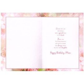 For A Special Mum Birthday Card - Size 6" X 9"