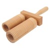 Chinese Bangzi Wooden Cylinder Clapper Treble Bass Percussion Musical Instruments