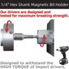 DEWIN Magnetic Drill Holder, Pack of 10 Socket Drill Holder