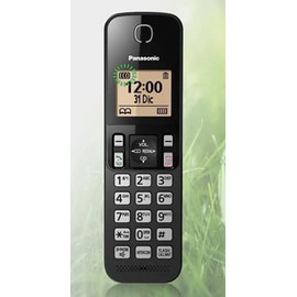Panasonic KXTGC-352MEB Teléfono Inalámbrico de Línea Fija Color Negro