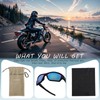 SOL PRO Polarized Riding Sunglasses Foam Padded Wraparound Fit Men