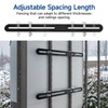 Double Rod Mat Fence Fixing 2 Pieces Mounting Set for