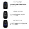 BACAUTOPARTS Blue Led Windshield Washer Wiper Momentary Rocker Switch 7Pin