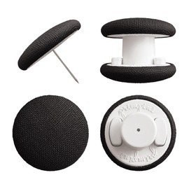 Primpins Duvet Clips - Classic Linen - 20 Colors Available - Double Sided Pin Fasteners - Prevents Comforter from Shifting in Cover (Set of 8, Black)