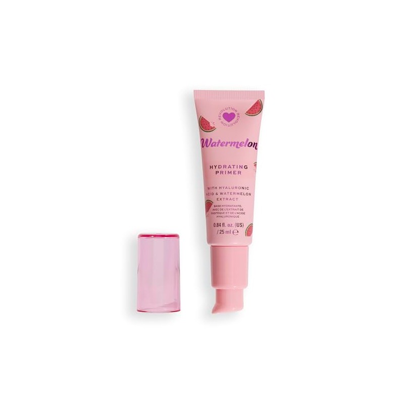 I Heart Revolution Watermelon Hydrating Primer, Lightweight Moisture Primer with