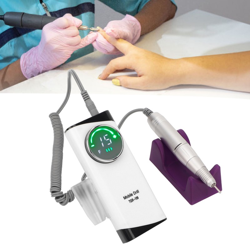 Nail Drill Machine 30000RPM High Speed USB Rechargeable Electric Nail
