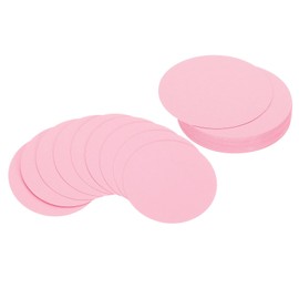PATIKIL - Portatarjetas circulares de 4 pulgadas, 50 piezas de forma redonda con recortes de papel grueso para manualidades, proyectos de manualidades, decoración de tablones de anuncios, color rosa