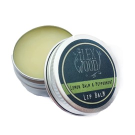 Lemon Balm and Peppermint Lip Balm - all natural, coldsore prevention, palm oil free, cruelty free, plastic free, moisturising lip balm, handcrafted in the UK - 10ml