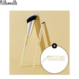 FILLIMILLI Skin & Spot Corrector Brush Duo 829/813 with Brush Pouch Set 3items [Limited]